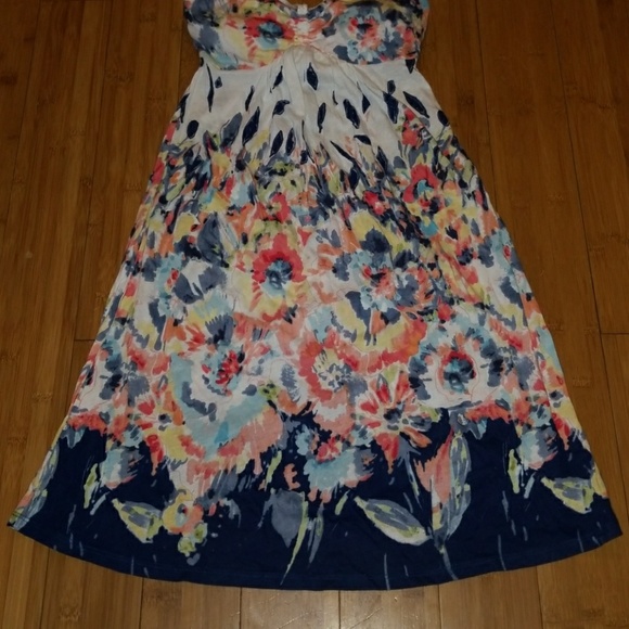 GEORGOUS vibrant water color Bandeau/halter dress - Picture 3 of 4